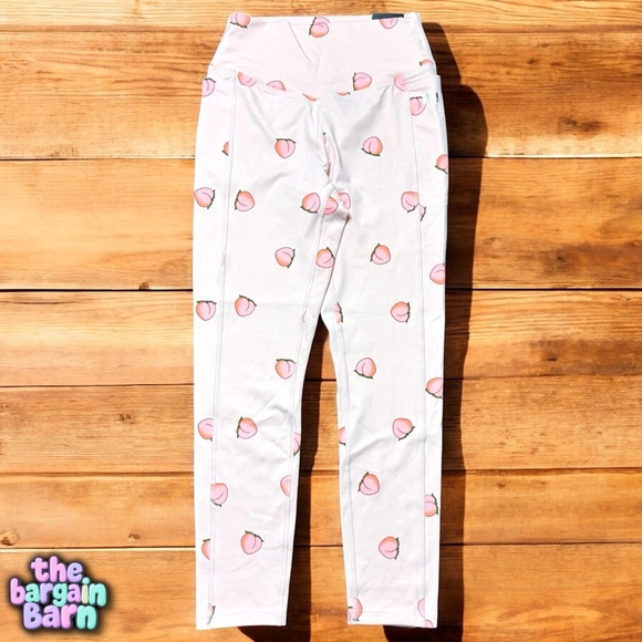 Victoria’s Secret Pink NWT Women’s Peach High Waisted 7/8 Ankle Leggings (Small) - Picture 2 of 5